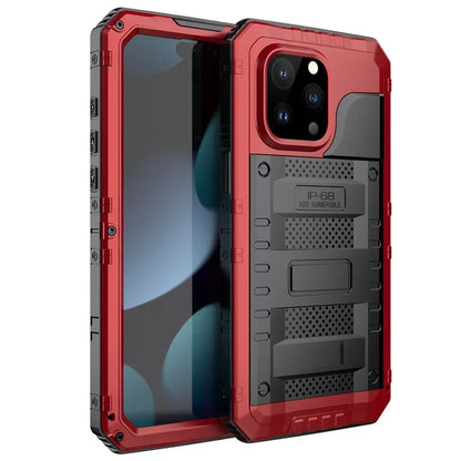IP68 Waterproof Phone Case for iPhone 15 Pro PC+Silicone Cover with Screen Protector