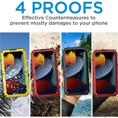 IP68 Waterproof Phone Case for iPhone 15 Pro PC+Silicone Cover with Screen Protector