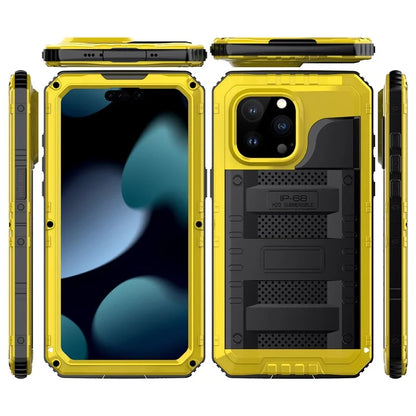 IP68 Waterproof Phone Case for iPhone 15 Pro PC+Silicone Cover with Screen Protector