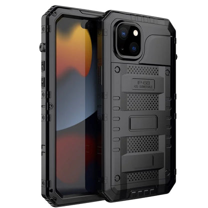 For iPhone 15 Plus Phone Case IP68 Waterproof PC+Silicone Cover with Screen Protector