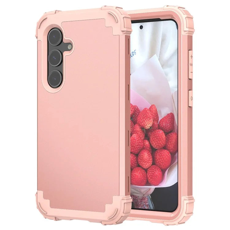 L-Style For Samsung Galaxy S24+ Case Drop-proof PC + Silicone Protective Back Cover