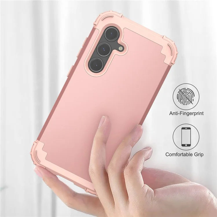 L-Style For Samsung Galaxy S24+ Case Drop-proof PC + Silicone Protective Back Cover