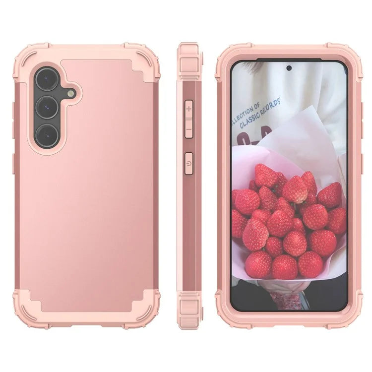 L-Style For Samsung Galaxy S24+ Case Drop-proof PC + Silicone Protective Back Cover