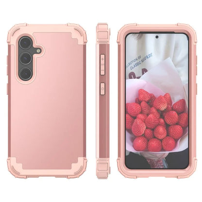 L-Style For Samsung Galaxy S24+ Case Drop-proof PC + Silicone Protective Back Cover