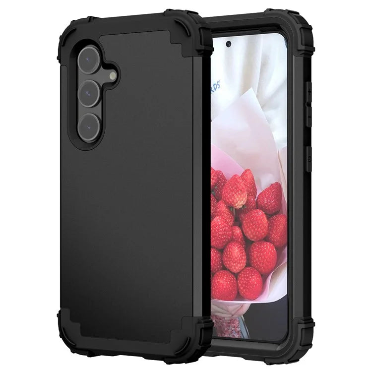 L-Style For Samsung Galaxy S24+ Case Drop-proof PC + Silicone Protective Back Cover