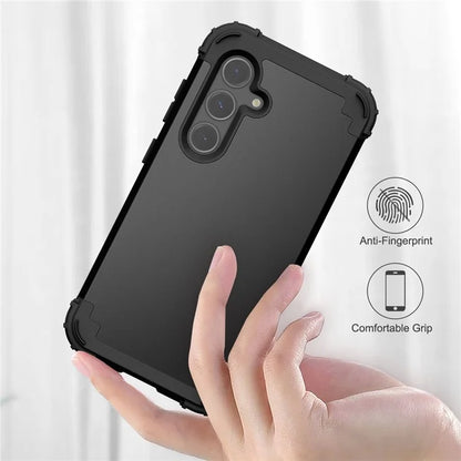 L-Style For Samsung Galaxy S24+ Case Drop-proof PC + Silicone Protective Back Cover