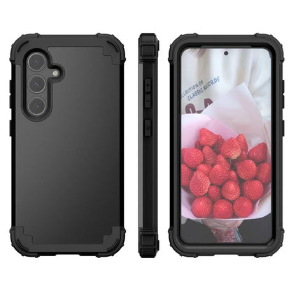 L-Style For Samsung Galaxy S24+ Case Drop-proof PC + Silicone Protective Back Cover
