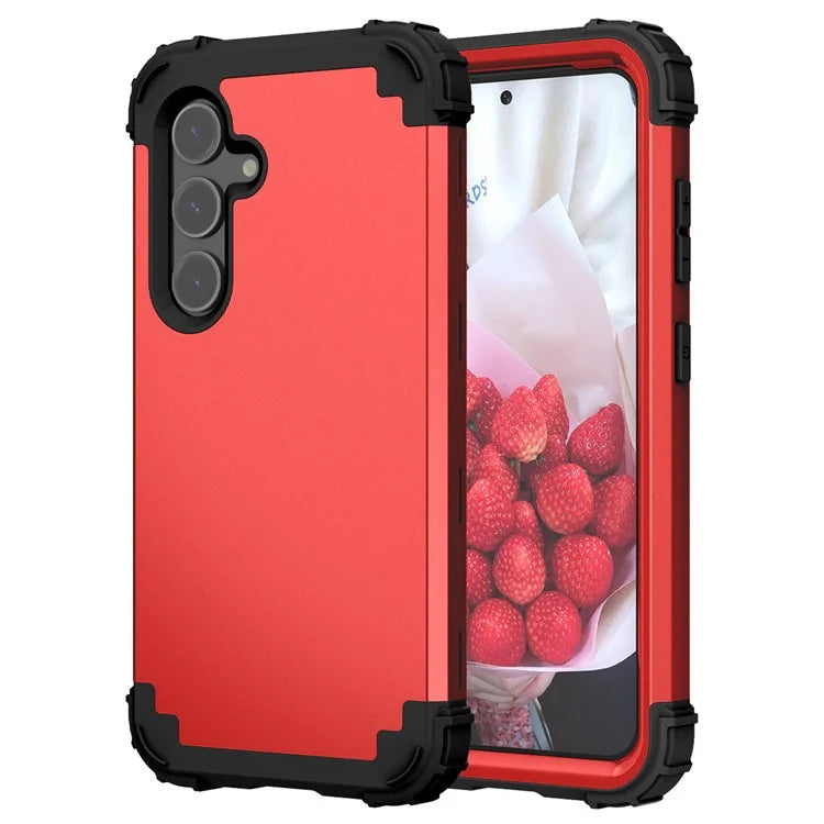 L-Style For Samsung Galaxy S24+ Case Drop-proof PC + Silicone Protective Back Cover