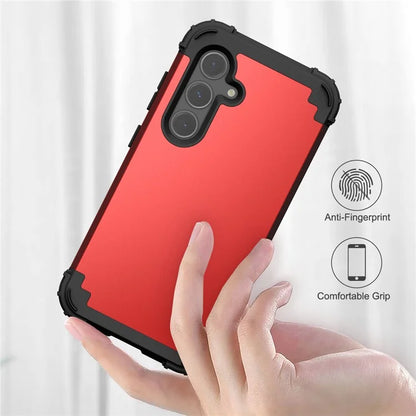 L-Style For Samsung Galaxy S24+ Case Drop-proof PC + Silicone Protective Back Cover