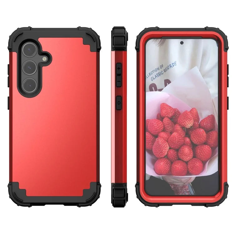 L-Style For Samsung Galaxy S24+ Case Drop-proof PC + Silicone Protective Back Cover