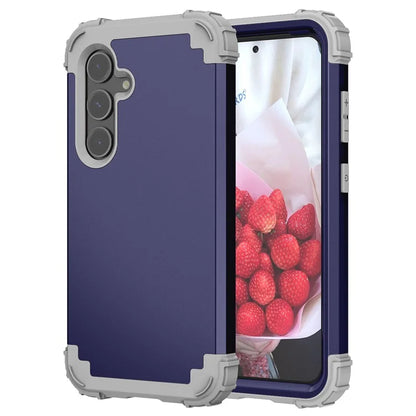 L-Style For Samsung Galaxy S24+ Case Drop-proof PC + Silicone Protective Back Cover