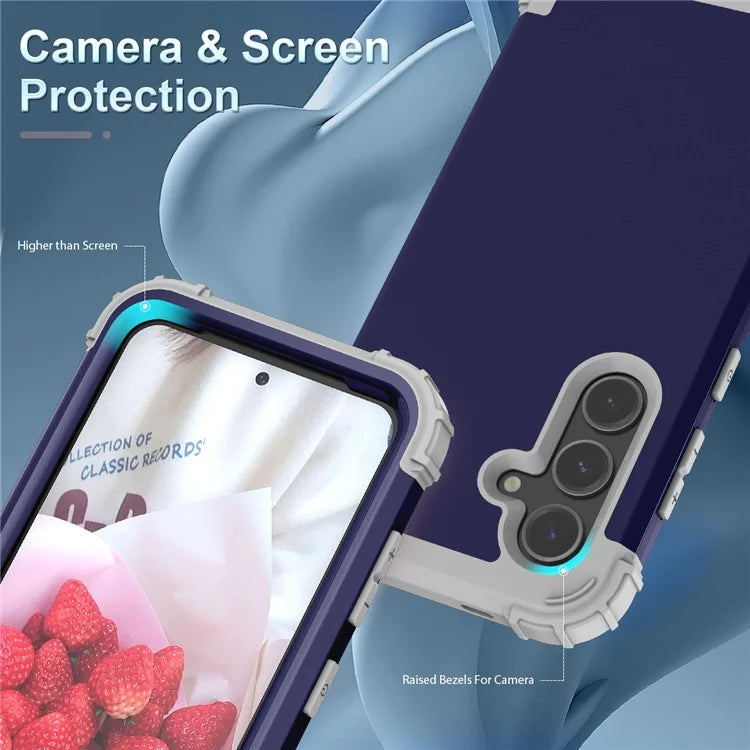 L-Style For Samsung Galaxy S24+ Case Drop-proof PC + Silicone Protective Back Cover