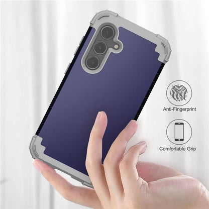 L-Style For Samsung Galaxy S24+ Case Drop-proof PC + Silicone Protective Back Cover