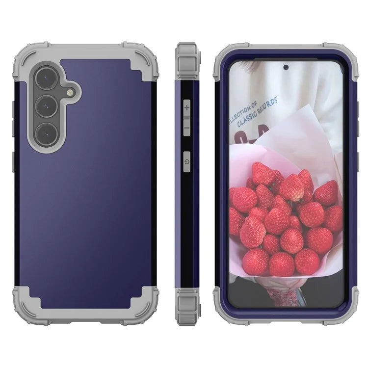 L-Style For Samsung Galaxy S24+ Case Drop-proof PC + Silicone Protective Back Cover