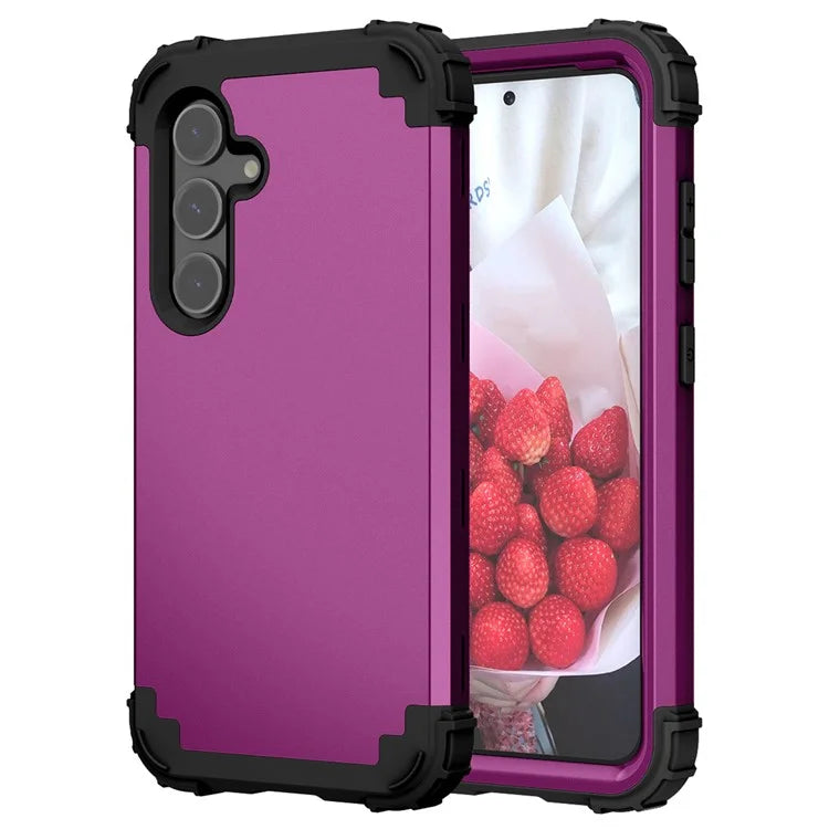 L-Style For Samsung Galaxy S24+ Case Drop-proof PC + Silicone Protective Back Cover