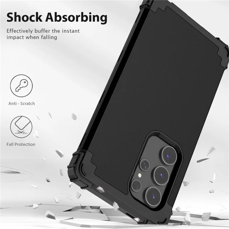 L-Style Phone Cover for Samsung Galaxy S24 Ultra Shell Scratch-resistant PC + Silicone Case