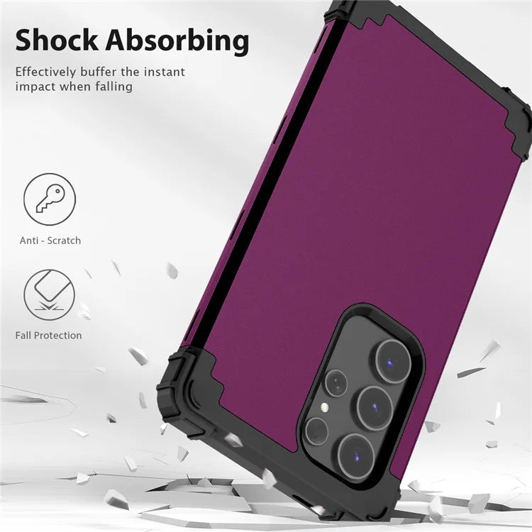 L-Style Phone Cover for Samsung Galaxy S24 Ultra Shell Scratch-resistant PC + Silicone Case