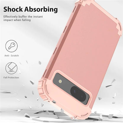 L-Style For Google Pixel 8a Case Shock Absorbing PC + Silicone Phone Protective Shell