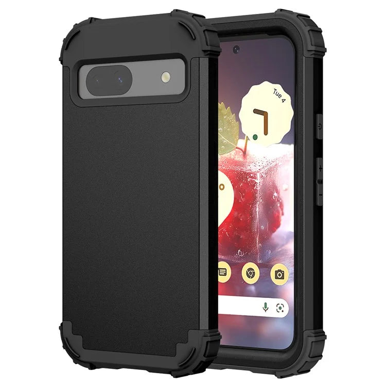 L-Style For Google Pixel 8a Case Shock Absorbing PC + Silicone Phone Protective Shell
