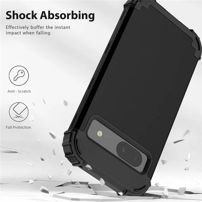 L-Style For Google Pixel 8a Case Shock Absorbing PC + Silicone Phone Protective Shell