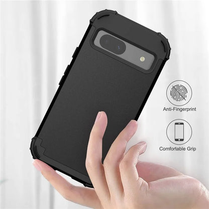 L-Style For Google Pixel 8a Case Shock Absorbing PC + Silicone Phone Protective Shell