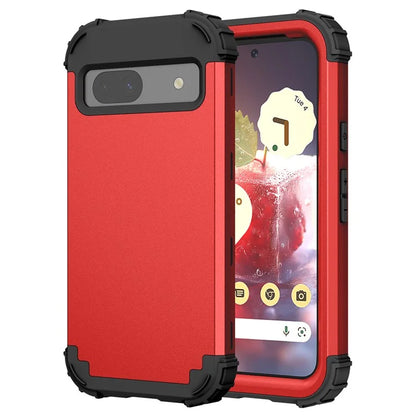 L-Style For Google Pixel 8a Case Shock Absorbing PC + Silicone Phone Protective Shell