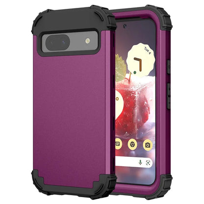L-Style For Google Pixel 8a Case Shock Absorbing PC + Silicone Phone Protective Shell