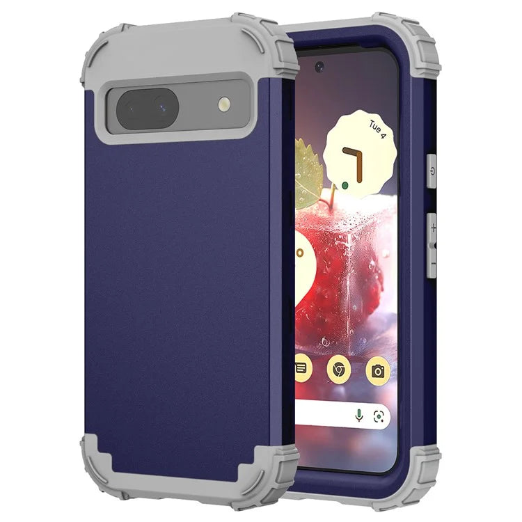 L-Style For Google Pixel 8a Case Shock Absorbing PC + Silicone Phone Protective Shell