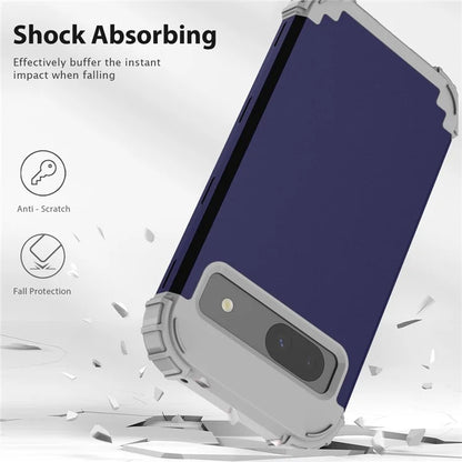 L-Style For Google Pixel 8a Case Shock Absorbing PC + Silicone Phone Protective Shell