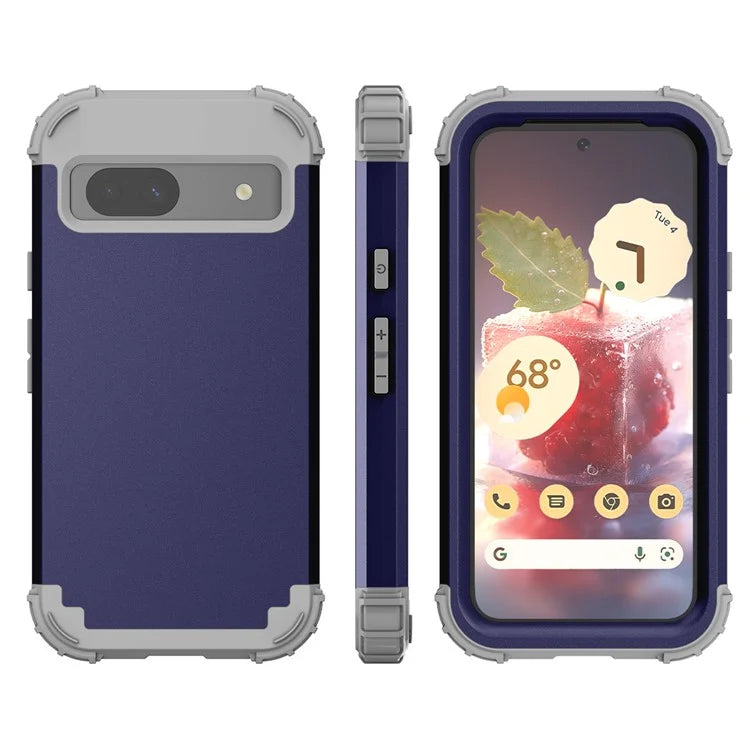L-Style For Google Pixel 8a Case Shock Absorbing PC + Silicone Phone Protective Shell