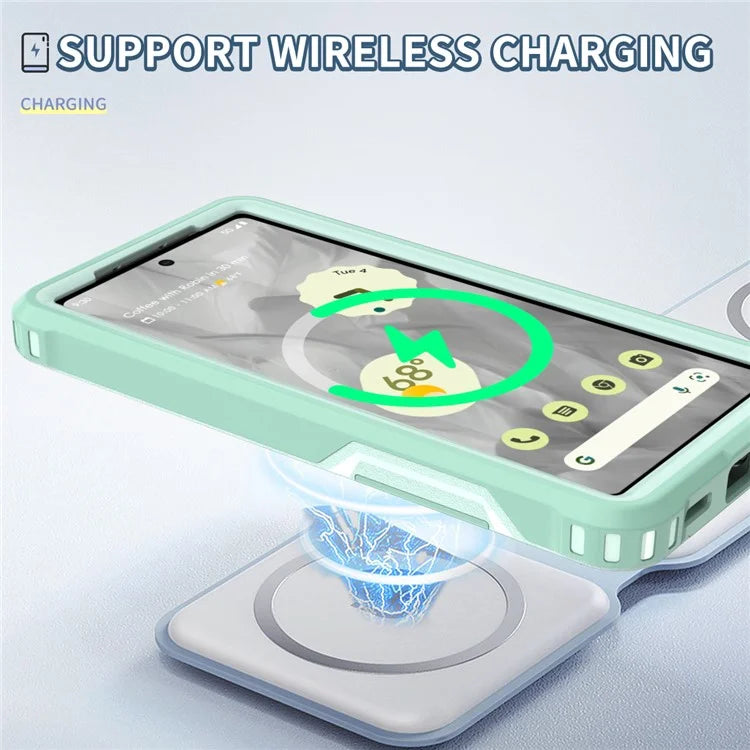 Style F1 For Google Pixel 8a Back Case Drop-proof PC + TPU Phone Cover