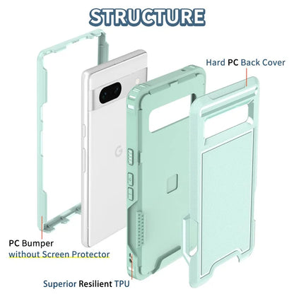 Style F1 For Google Pixel 8a Back Case Drop-proof PC + TPU Phone Cover