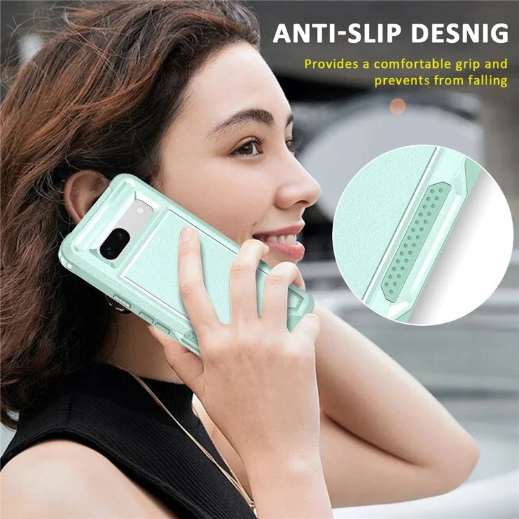 Style F1 For Google Pixel 8a Back Case Drop-proof PC + TPU Phone Cover