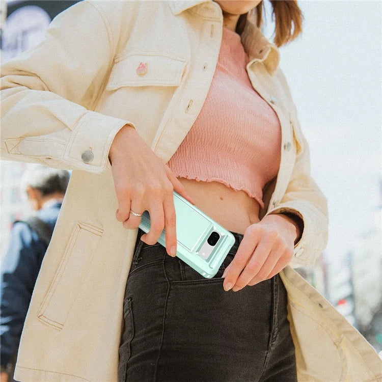Style F1 For Google Pixel 8a Back Case Drop-proof PC + TPU Phone Cover