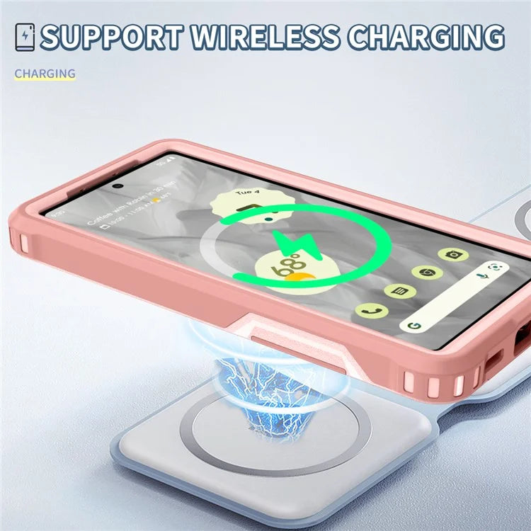 Style F1 For Google Pixel 8a Back Case Drop-proof PC + TPU Phone Cover