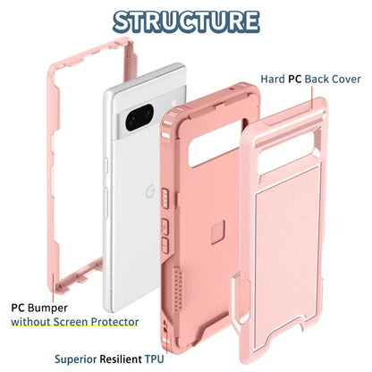 Style F1 For Google Pixel 8a Back Case Drop-proof PC + TPU Phone Cover