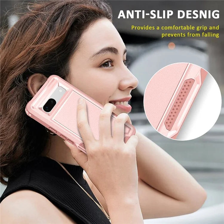 Style F1 For Google Pixel 8a Back Case Drop-proof PC + TPU Phone Cover