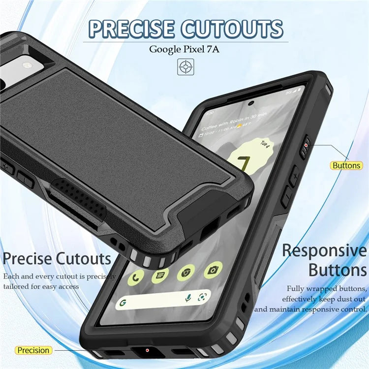 Style F1 For Google Pixel 8a Back Case Drop-proof PC + TPU Phone Cover