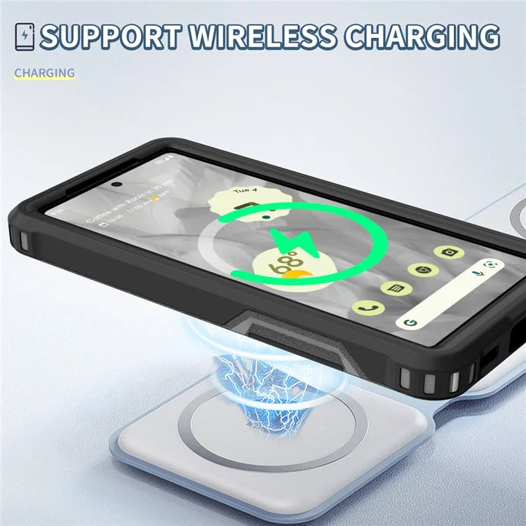 Style F1 For Google Pixel 8a Back Case Drop-proof PC + TPU Phone Cover