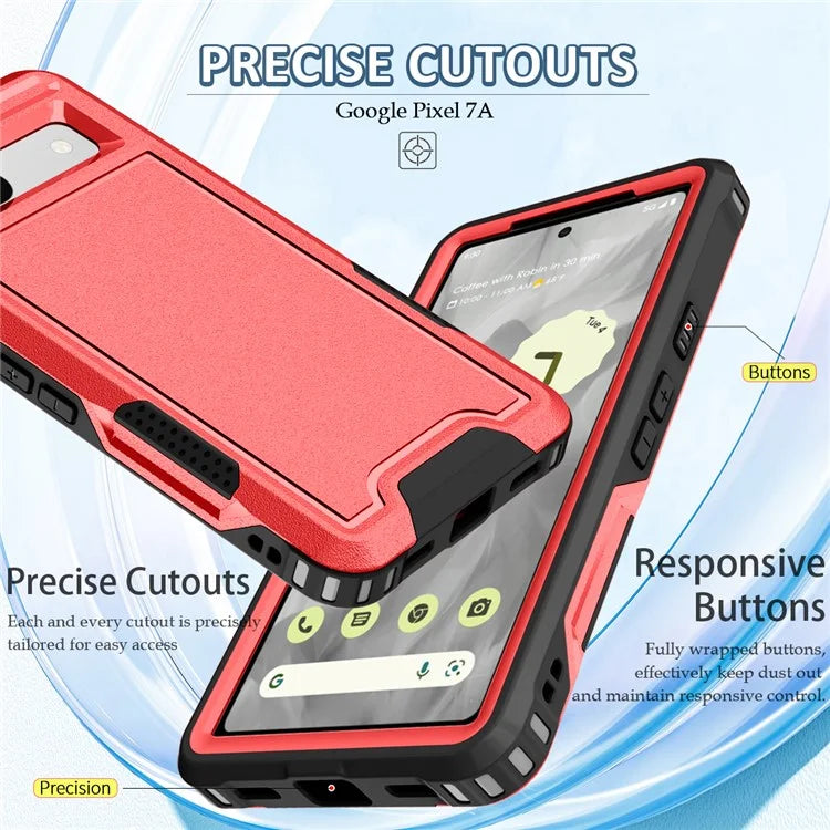 Style F1 For Google Pixel 8a Back Case Drop-proof PC + TPU Phone Cover