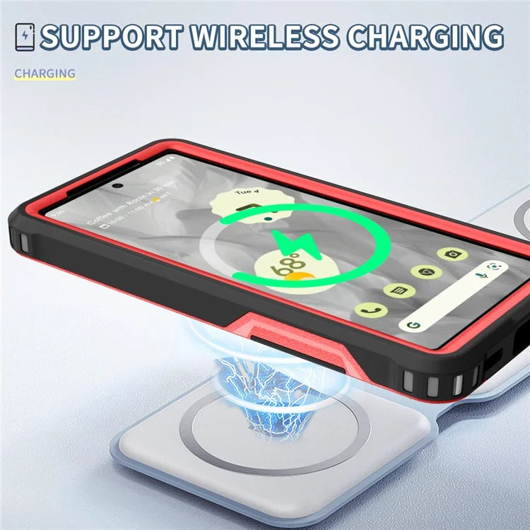 Style F1 For Google Pixel 8a Back Case Drop-proof PC + TPU Phone Cover