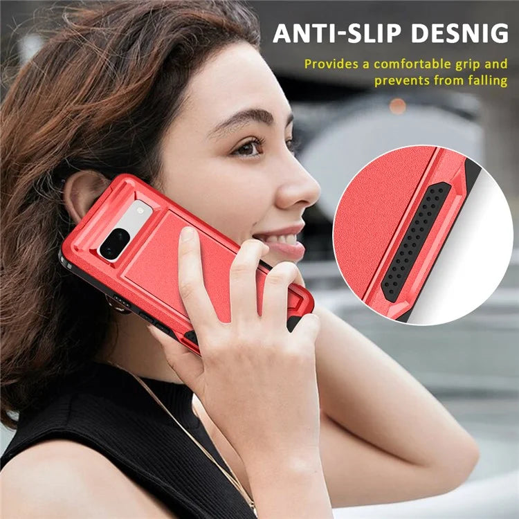 Style F1 For Google Pixel 8a Back Case Drop-proof PC + TPU Phone Cover