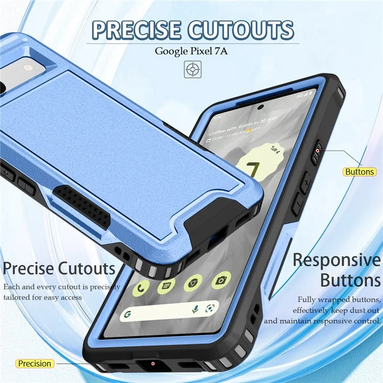 Style F1 For Google Pixel 8a Back Case Drop-proof PC + TPU Phone Cover