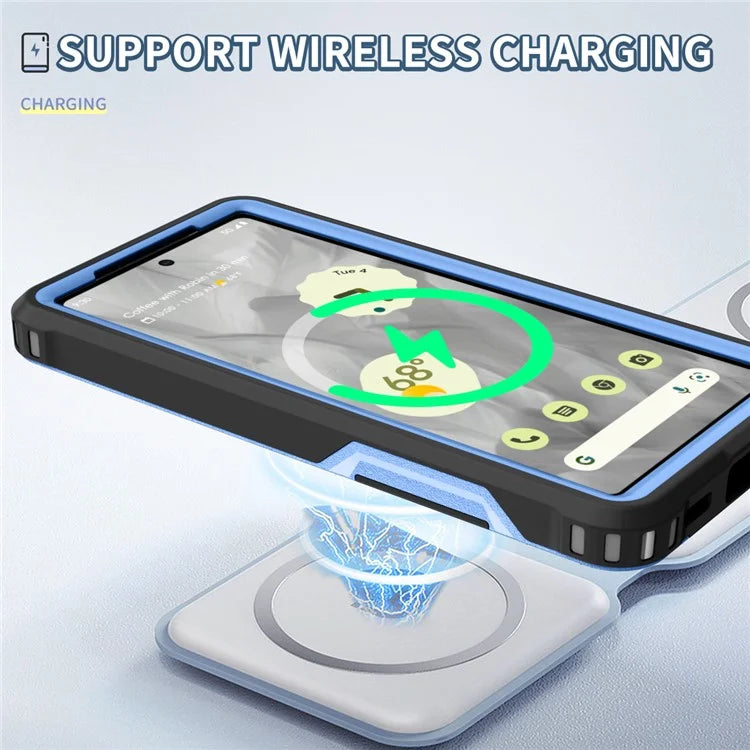 Style F1 For Google Pixel 8a Back Case Drop-proof PC + TPU Phone Cover