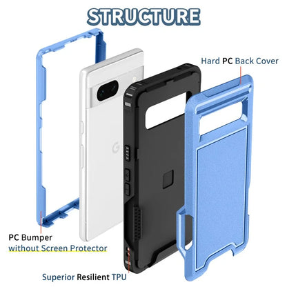 Style F1 For Google Pixel 8a Back Case Drop-proof PC + TPU Phone Cover