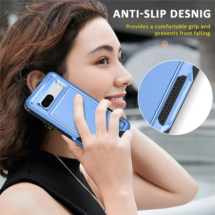 Style F1 For Google Pixel 8a Back Case Drop-proof PC + TPU Phone Cover