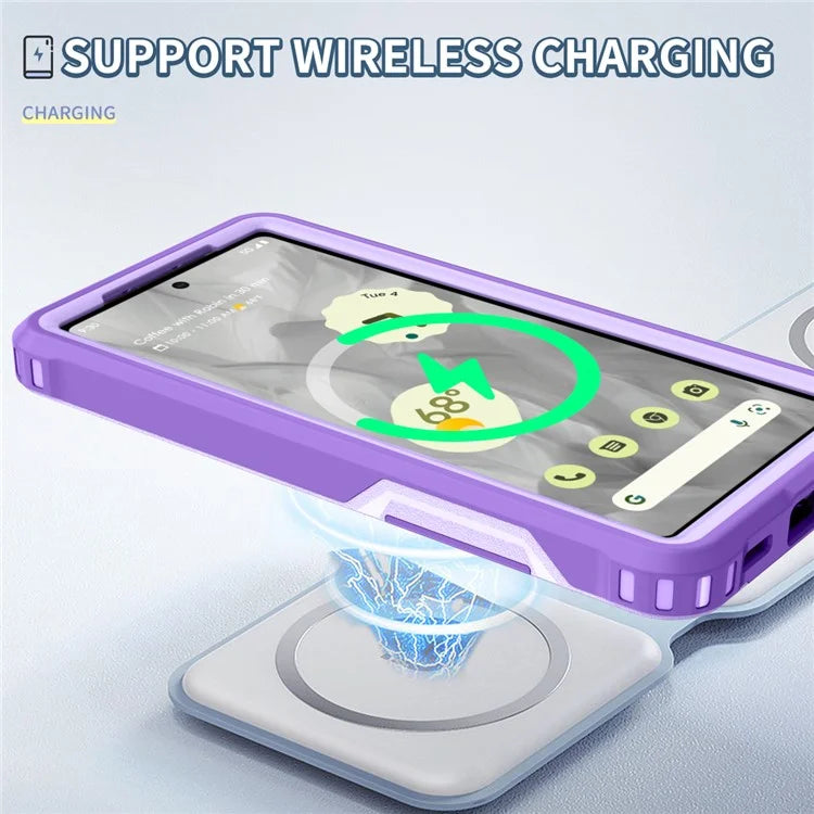 Style F1 For Google Pixel 8a Back Case Drop-proof PC + TPU Phone Cover