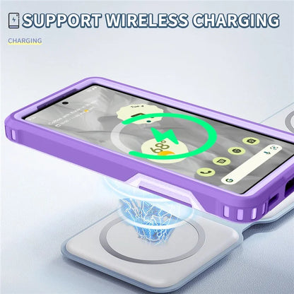 Style F1 For Google Pixel 8a Back Case Drop-proof PC + TPU Phone Cover