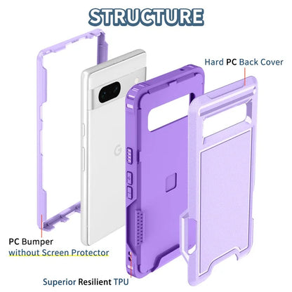 Style F1 For Google Pixel 8a Back Case Drop-proof PC + TPU Phone Cover