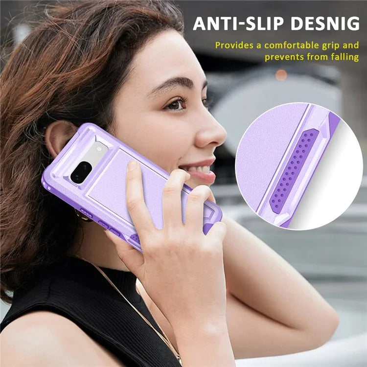 Style F1 For Google Pixel 8a Back Case Drop-proof PC + TPU Phone Cover